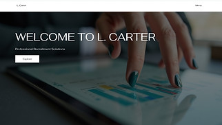 Business website templates - Recruitment Agency (Contemporary)