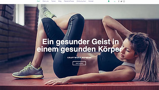 Sport & Fitness Website-Vorlagen - Fitnessstudio
