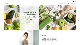 Health website templates - Dietitian