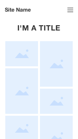 Mẫu trang web Mẫu trống – Bố cục bộ sưu tập