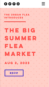 Mẫu trang web Sự kiện – Chợ trời