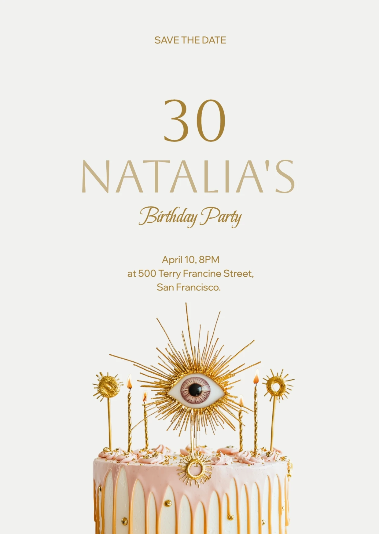 Simple Classic  Birthday Invitation