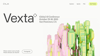 Events website templates - Conference (Sleek)