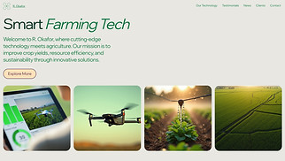 Industrial website templates - Agritech Startup (Fresh)