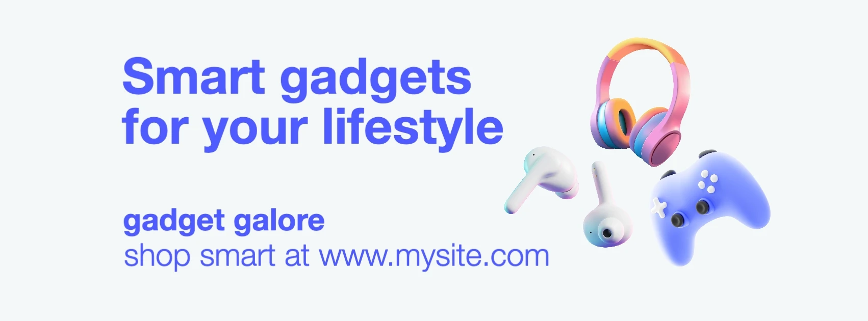 Playful 3D Electronics & Gadgets Facebook Cover