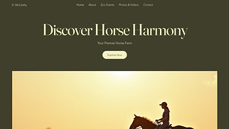 Industrial website templates - Horse Farm (Warm)
