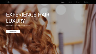 Beauty & Hair website templates - Hair Extensions Manufacturer (Luxurious)