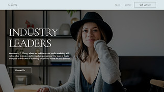 Business website templates - Social Media Marketing Company (Classic)