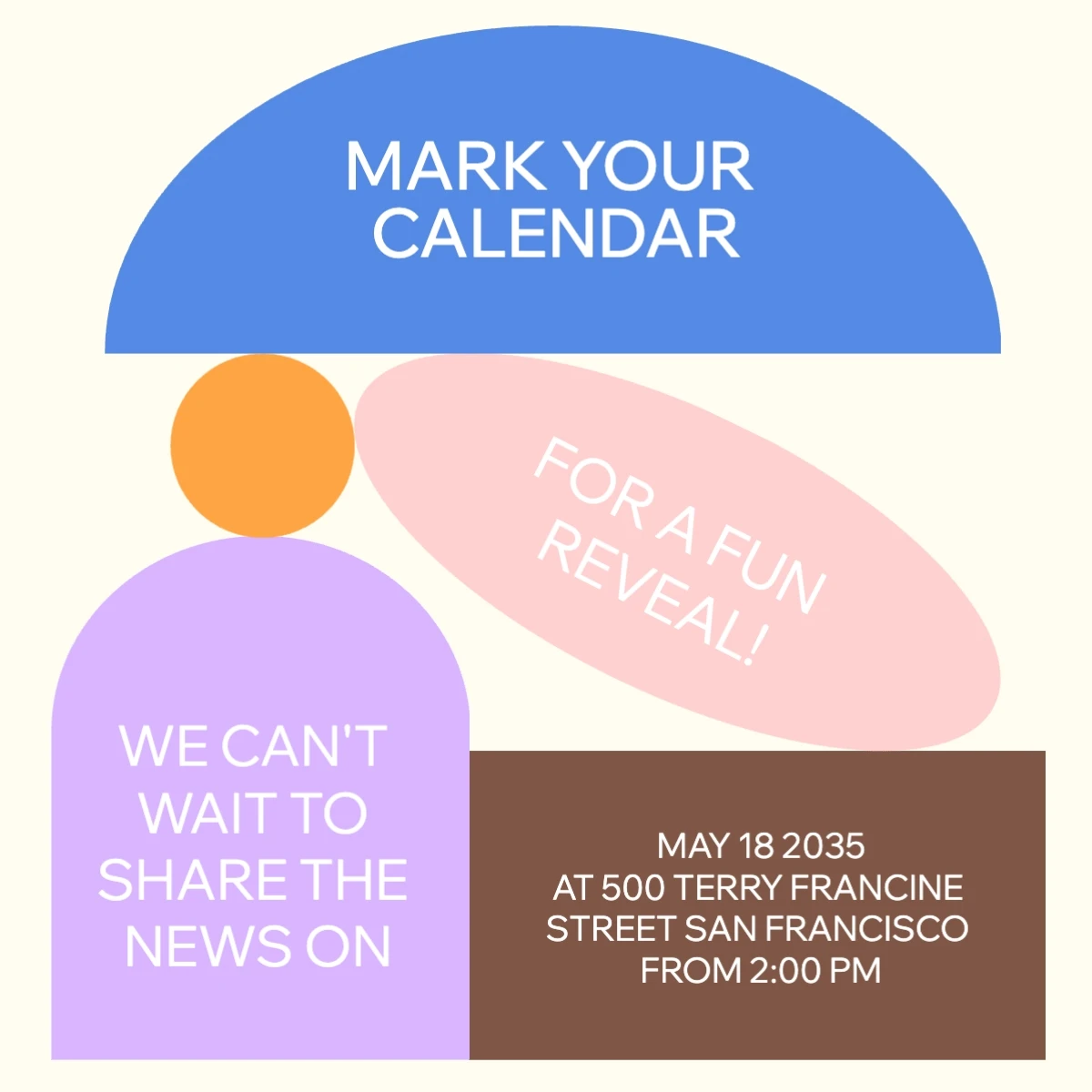 Playful Geometric Gender Reveal Invitation